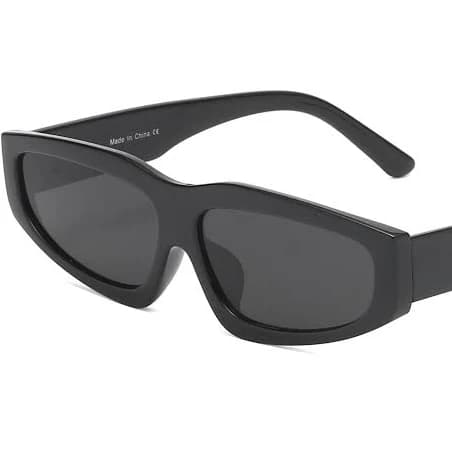 Odessa Retro Thick Rectangle Sunglasses