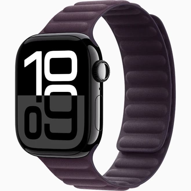 Apple Watch Series 10 Aluminum Jet Black Case 42mm/46mm - GPS/GPS + Cellular | Bluetooth Enabled | iOS - Apple | 42 mm | Apple Watch OS