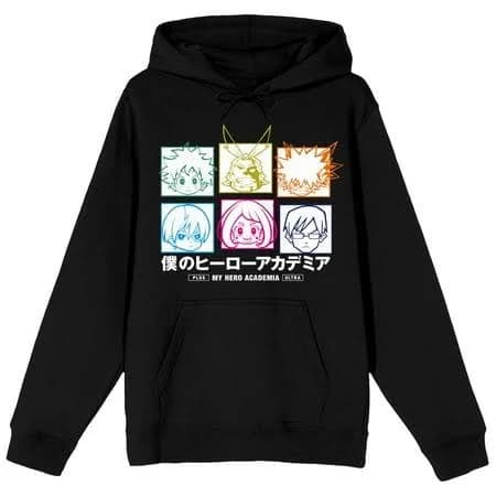 My Hero Academia Icon Characters Long Sleeve Hoodie