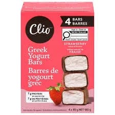 Clio Strawberry Dark Chocolate Covered Greek Yogurt Bars