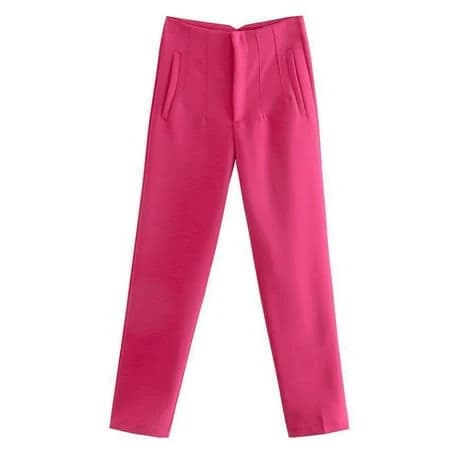 Women's Business Casual High-Waisted Pull-On Stretch Dress Pants