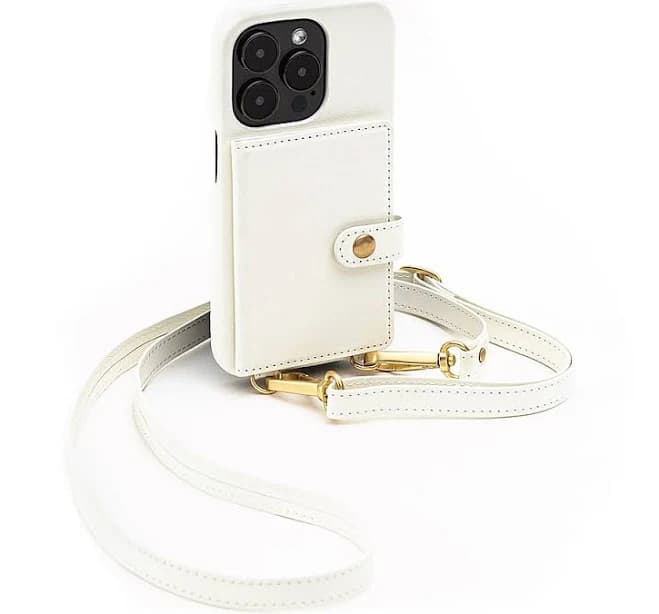 Bryten Silverlake Vegan Leather Crossbody Phone Case for iPhone 14 Pro / iPhone 13 Pro