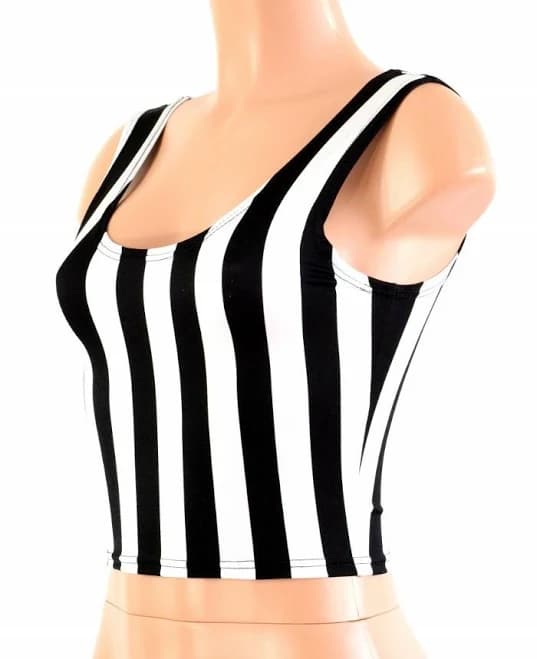 Coquetry Clothing Stripe Crop Tank Top