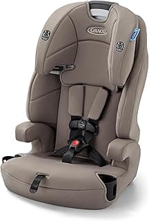 Tranzitions 3-in-1 Harness Booster Car Seat, Forward Facing Car Seat, Highback, to Backless Booster, Cinder