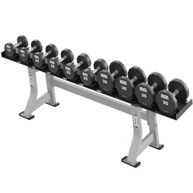 Life Hammer Strength Single-Tier Dumbbell Rack | Hammer Strength