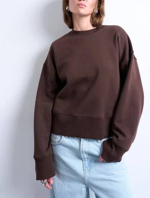 Topshop Premium Heavyweight Oversized Sweatshirt