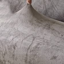 Amazon.com: Elehealthy Armless Sofa Cover with Throw Pillow, Thicker Plush Strentch Sofa Slipcover Non-Slip Protector for Couch Length 70.9-82.7 Inches (Silvery Grey) : Home & Kitchen