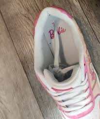 Barbie Pink and White Floral Sneakers | Mercari