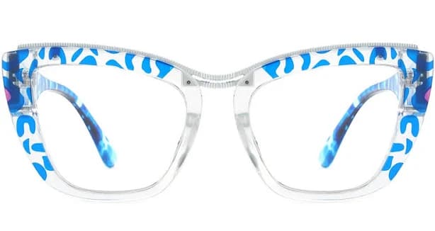 Ublins Women's Cateye Blue Frame
