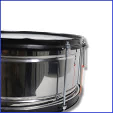 14' high stainless steel snare drum - Boedo Percusion