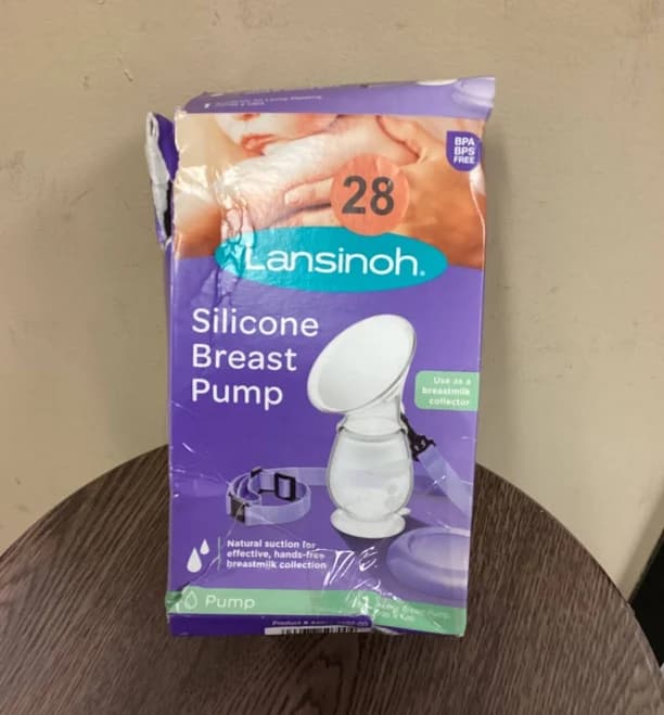 Mothers"nwot "lansinoh" Silicone Breast Pump (box Is Worn)