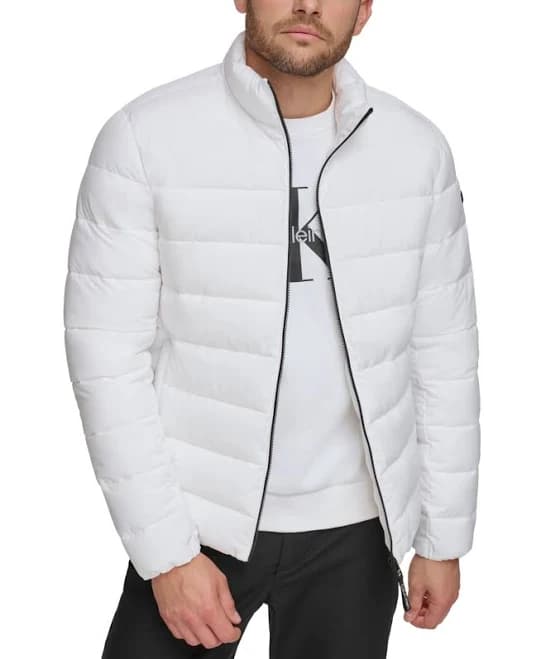 Calvin Klein Men's Infinite Stretch Water-Resistant Quilted Puffer Jacket