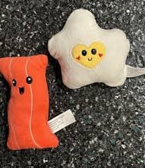 Plush Bacon and Egg DUO Food 2 Ct. 4 Inches | Mercari