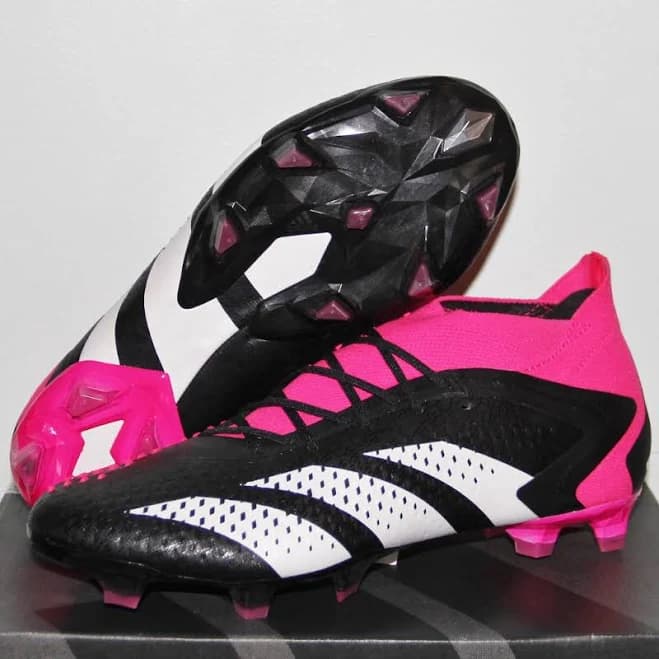 Adidas Shoes | Adidas Predator Accuracy .1 Fg Soccer Cleats Mens 5.5-8.5 Black Pink White | Color: Black/Pink | Size: 8 | Alimock's Closet