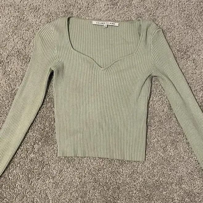 Celebrity Pink Ribbed Crop Top