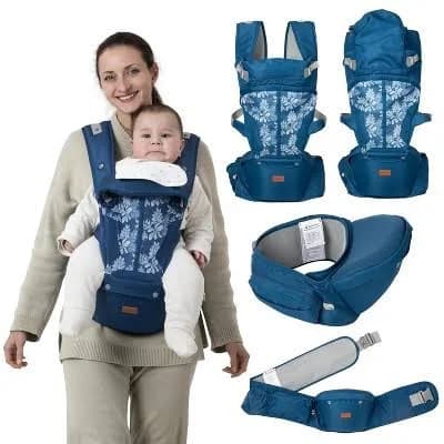 BabbleRoo 6-in-1 Baby Carrier with Hip Seat