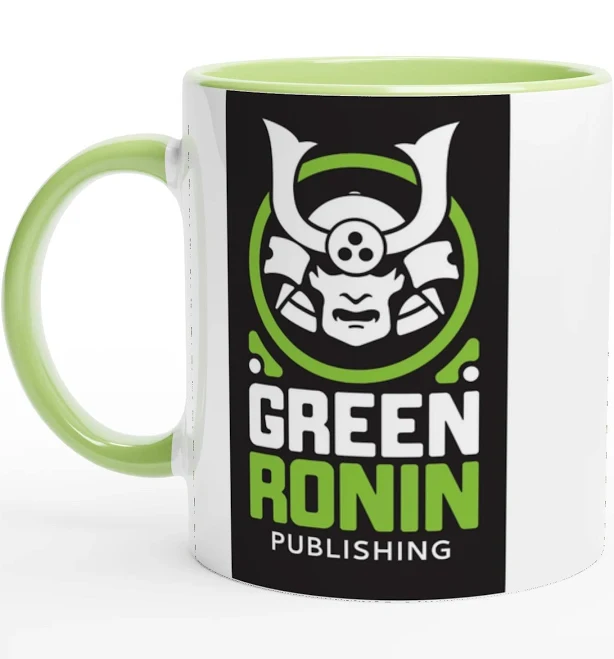 White 11oz Ceramic Mug with Color Inside Ceramic Green