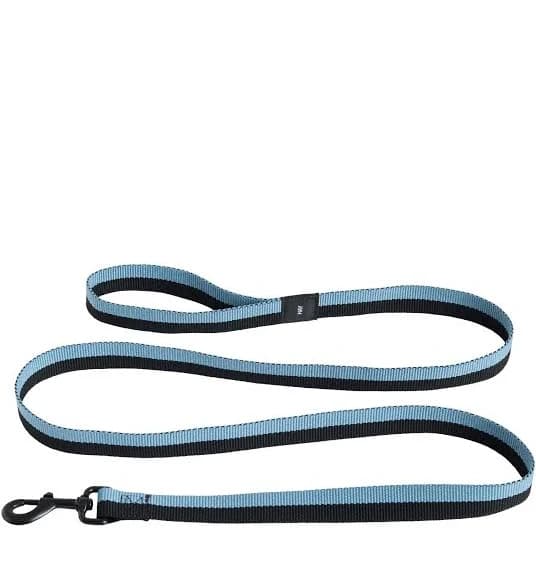 Hay Flat Dog Leash - Blue/black
