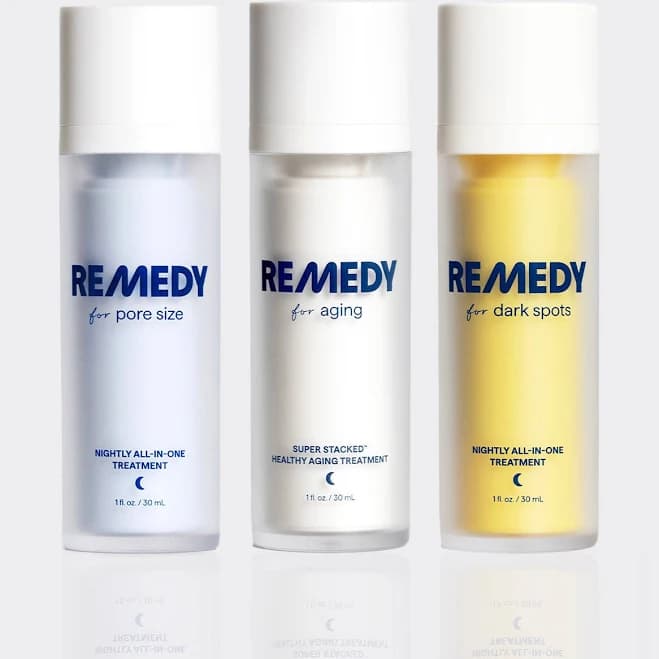 REMEDY Super Stacked Trio | Treatment Bundle with Dark Spots, Pore Size, and Healthy Aging Advanced Serums | Remedy Science | Doctorly | Dr. Muneeb