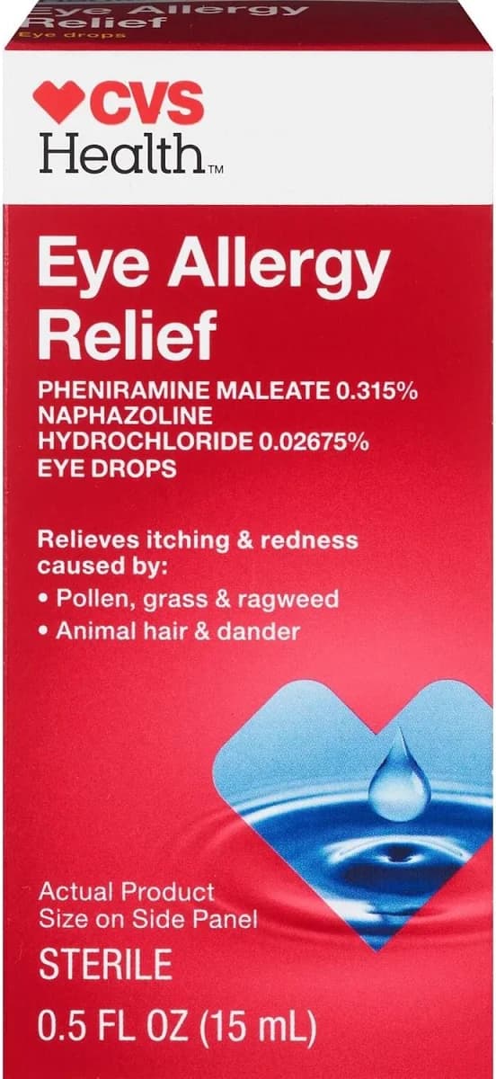 CVS Health Eye Allergy Relief Drops Twin Pack