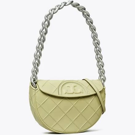 Tory Burch Women's Mini Fleming Soft Crescent Bag