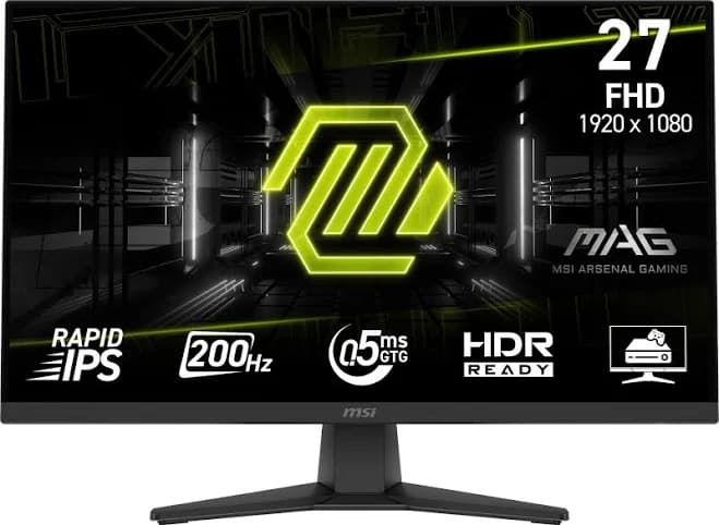 MSI mag 272fb e20 27" Rapid IPS LCD FHD 200Hz 0.5ms Adaptive sync Gaming Monitor with HDR Ready