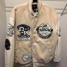 Loose Fit Baseball jacket Size M | Depop