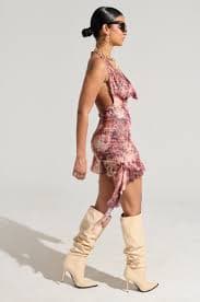 SO Y2K MESH PRINTED MINI DRESS – AKIRA