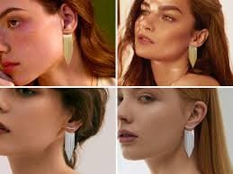 Amazon.com: Long Big Golden Tassel Dangle Earrings for Women 925 Sterling Silver Post Long Dangle Statement Earrings Hypoallergenic Sparkly Fringe Earrings for Prom Party : Clothing, Shoes & Jewelry
