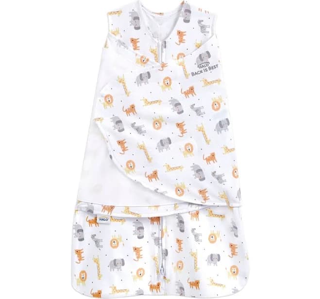 Halo Sleepsack Swaddle 100% Cotton Jungle