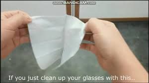 Anti-fogging glasses cloth