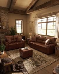 Morden Fort 2 Pieces Leather Loveseat and Sofa Set, PU Leather Brown Couch and Loveseat for Living Room, Bedroom, Office, Apartment - Walmart.com