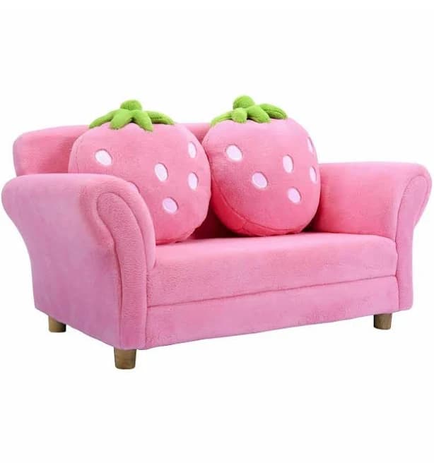 Kids Strawberry Armrest Chair Sofa