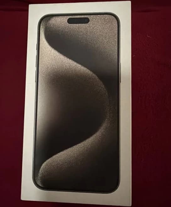 Iphone 15 Pro Max, Natural Titanium, Box Only