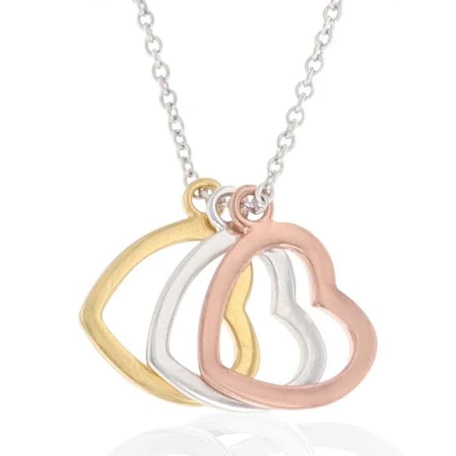 Montana Silversmiths Women's Trio Heart Shadow Charm Necklace