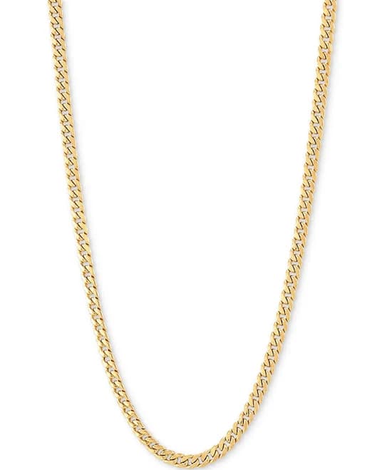 14K Gold Miami Cuban Link Chain Necklace