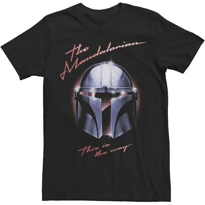 Star Wars The Mandalorian Chrome Helmet T-Shirt