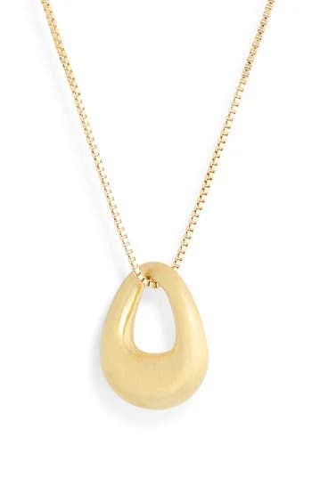 NORDSTROM RACK Demi Fine Circle Pendant Necklace in Gold at Nordstrom Rack