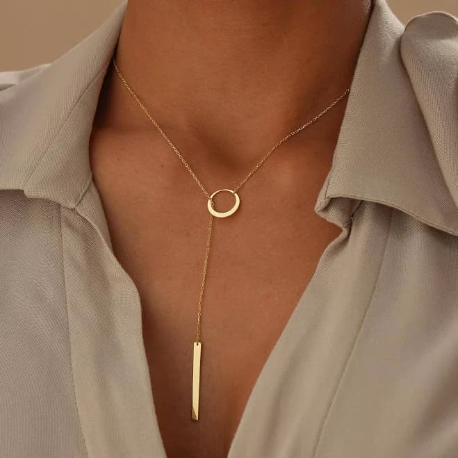 Dainty Y Necklace