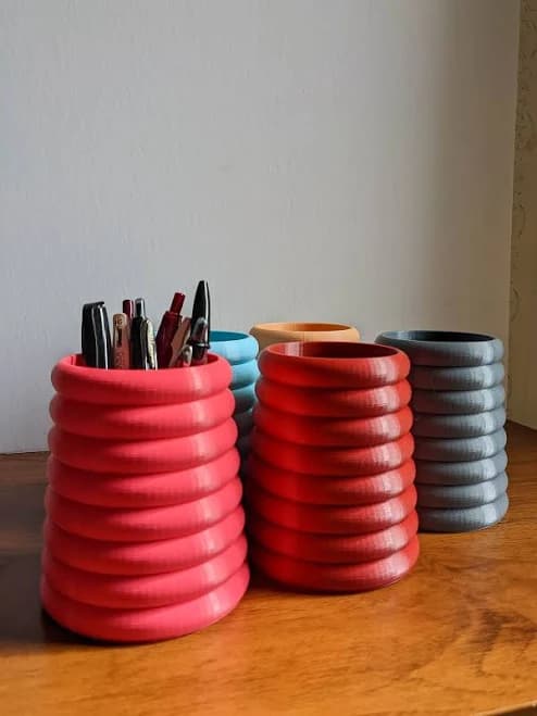 Colorful Pen Holder - Pencil Cup - Marker Storage - Tall Pen Holder - Office Decor - Desk Organizer - Home Office Organizer
