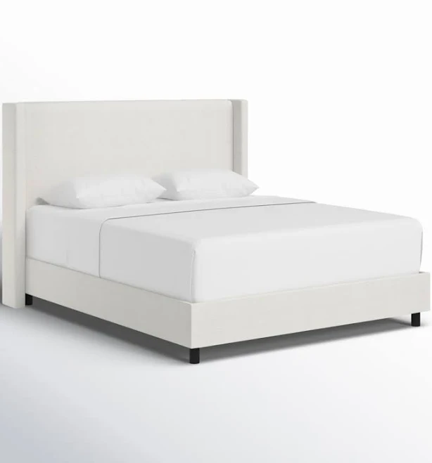 Joss & Main Hanson Upholstered Wingback Bed