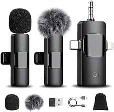 Romon Wireless Lavalier Microphone for iPhone/Android/PC/Camera, Mini Microphone Plug and Play Microphone Wireless Mobile Phone Wireless Microphone Lapel Microphone for Live Streaming Video Recording : Amazon.com.au: Electronics