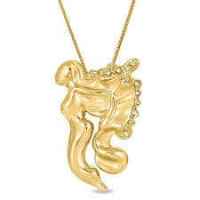 Divine Reality Collection Large Gold Pendant with Diamonds