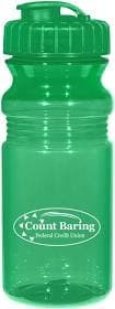 Marketing Poly Clear Fitness Bottle with Super Sipper Lid