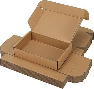 9x6x2 inch Shipping Boxes Set of 15 Brown, Inner Size 8.6x5.6x1.6 inch Cardboard Box Mailers for Small Business Packaging Mailing or Gift Wrapping Giving