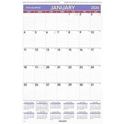 AT-A-GLANCE Monthly Wall Calendar PM4-28