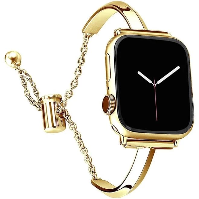 Women's Slim Stainless Steel Adjustable Apple Watch Band