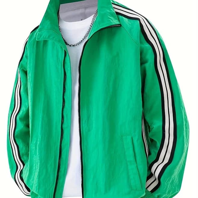 Activity Men's Plus Size Loose Fit Bomber Jacket