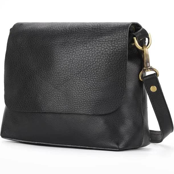 Handmade Minimalist Leather Crossbody Bag
