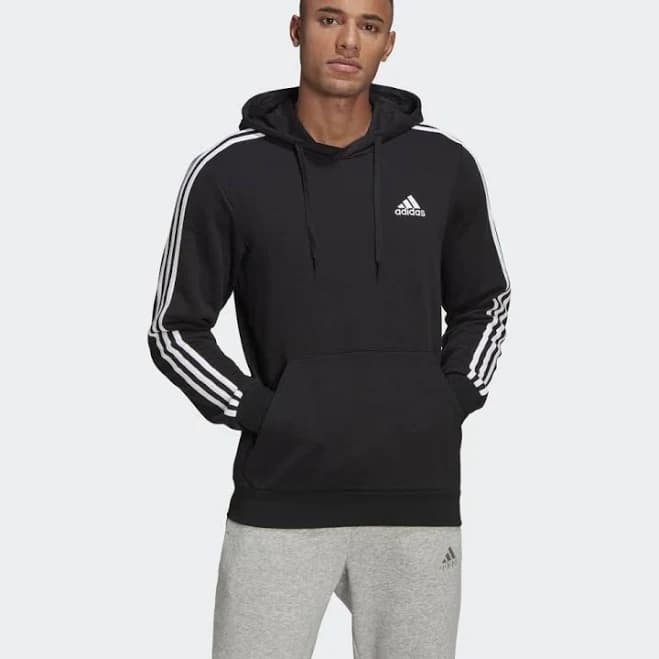 Men's Adidas Essentials 3 Stripes Hoodie